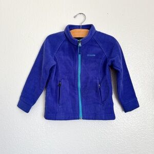Columbia Kids Deep Blue Violet Fleece Jacket 4T